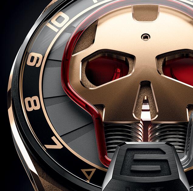 HYT SKULL 51 MM 151-DG-42-RF-AB Replica watch